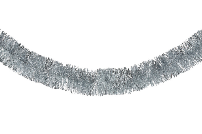 Julgransglitter Silver 3 m Stemning